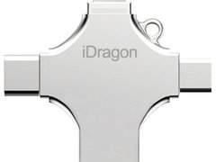 Stick USB-C 16GB iUni iDragon 4 in 1 Lightning, MicroUSB, Type-C, USB, Smartphone iOS si Android