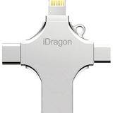 Stick USB-C 32GB iUni iDragon 4 in 1 Lightning, MicroUSB, Type-C, USB, Smartphone iOS si Android